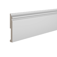 Плинтус белый Ultrawood арт. Base 5500 p (2000 x 138 x 18 мм.) - Новосибирск