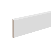 Плинтус белый Ultrawood арт. Base 0023 p (2000 x 120 x 12 мм.) - Новосибирск