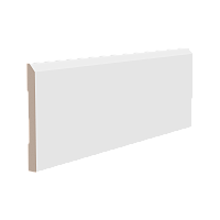 Плинтус белый Ultrawood арт. Base 0023 p (2000 x 120 x 12 мм.) - Новосибирск