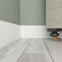 Плинтус белый Ultrawood арт. Base 5214 p (2000 x 133 x 12 мм.) - Новосибирск